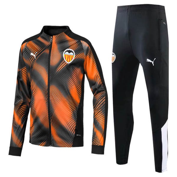Trainingsanzug Valencia 2019-20 Orange Fussballtrikots Günstig
